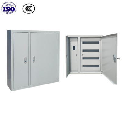 Buy Recessed Metal Electrical Cabinet 2 Doors Power Distribution Box Adjustable Shelves online manufacture