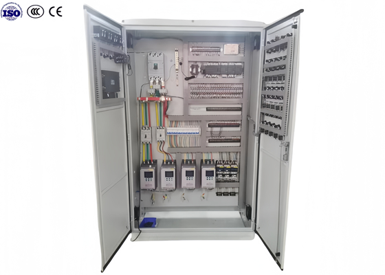 Buy Wastewater Treatment PLC Control Cabinet Metal Intelligent HMI Control Box Fireproof online manufacture