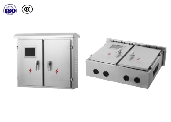 Buy Waterproof Industrial Electrical Distribution Cabinet Wall Mounted Key Lock 2 Doors online manufacture
