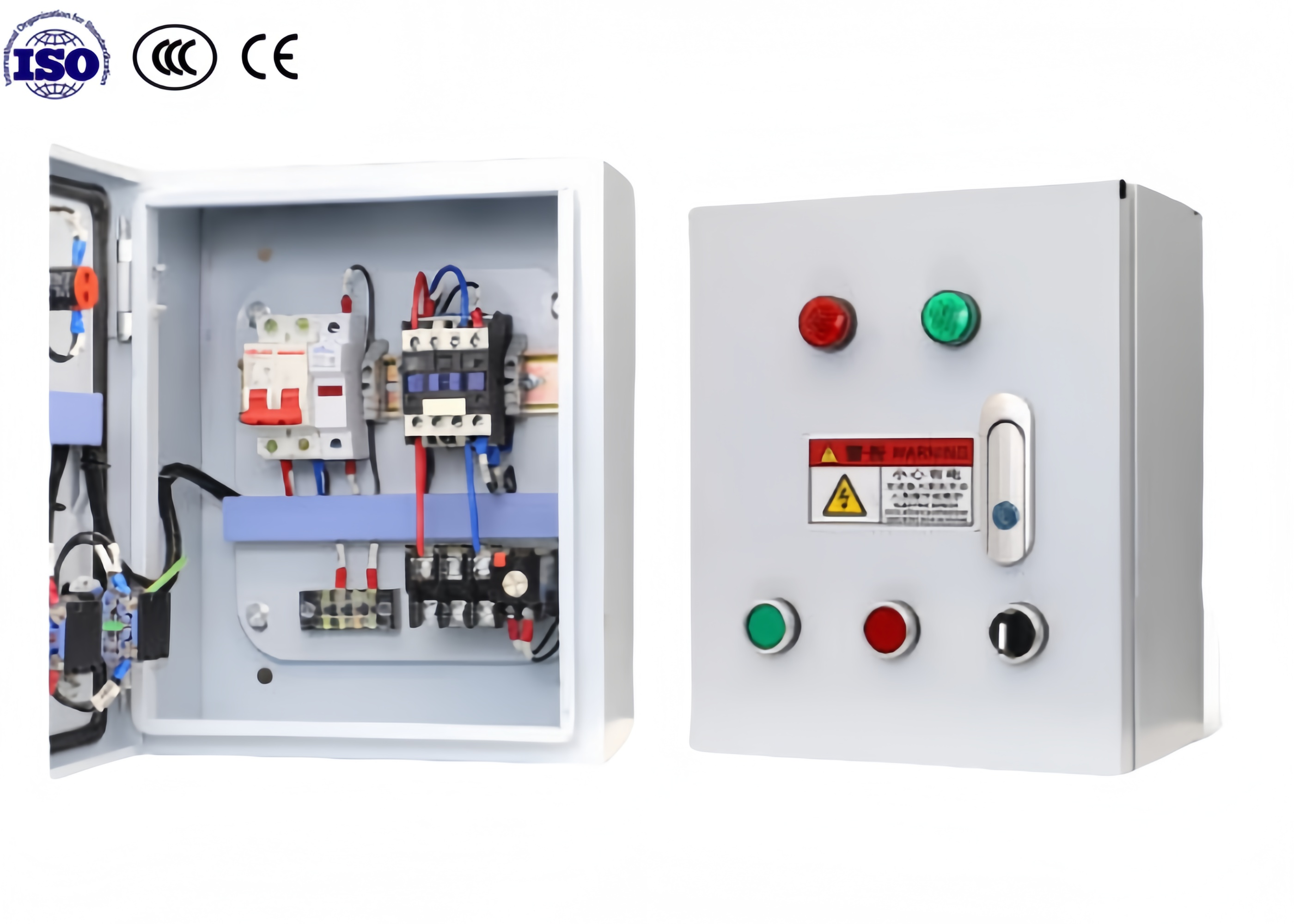 Alarm Controller Box Carbon Steel PLC Electronic Control Cabinet For Intelligent Security ...